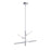 AFX Lighting Knoll 3 Light 24" Pendant, Polished Chrome/White - KNOP24LAJUDPC