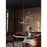 AFX Lighting Knoll 3 Light 24" Pendant, Polished Chrome/White