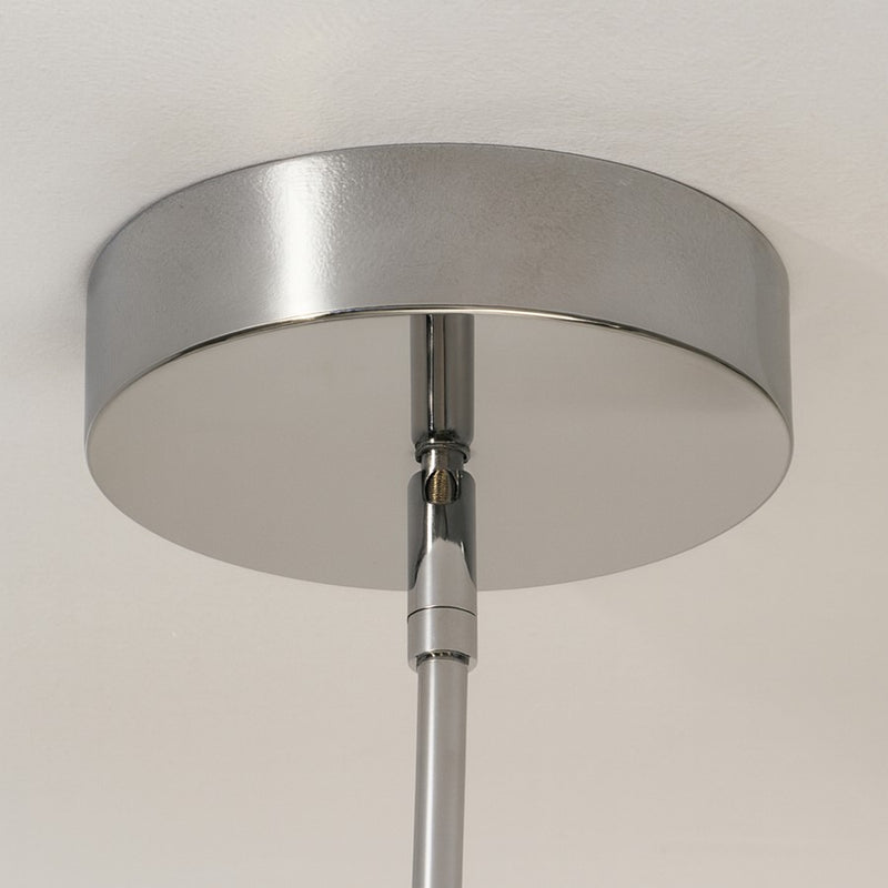 AFX Lighting Knoll 3 Light 24" Pendant, Polished Chrome/White