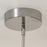 AFX Lighting Knoll 3 Light 24" Pendant, Polished Chrome/White