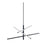 AFX Lighting Knoll 3 Light 36" Pendant, Black/White