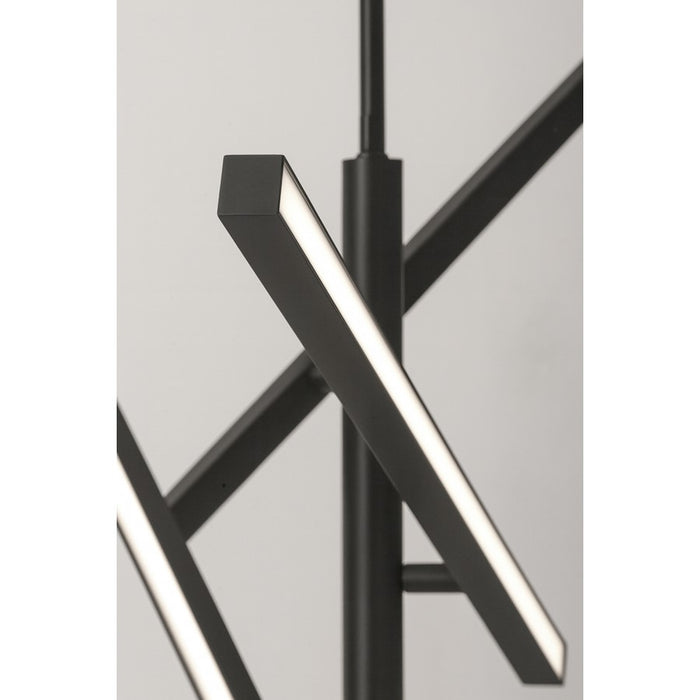 AFX Lighting Knoll 3 Light 36" Pendant, Black/White