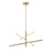 AFX Lighting Knoll 3 Light 36" Pendant, Antique Brass/White - KNOP36LAJUDLB