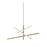 AFX Lighting Knoll 3 Light 36" Pendant, Antique Brass/White