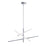AFX Lighting Knoll 3 Light 36" Pendant, Polished Chrome/White - KNOP36LAJUDPC