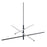 AFX Lighting Knoll 3 Light 48" Pendant, Black/White