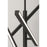 AFX Lighting Knoll 3 Light 48" Pendant, Black/White