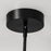 AFX Lighting Knoll 3 Light 48" Pendant, Black/White
