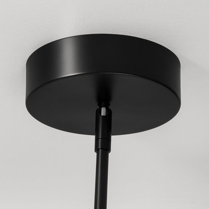 AFX Lighting Knoll 3 Light 48" Pendant, Black/White