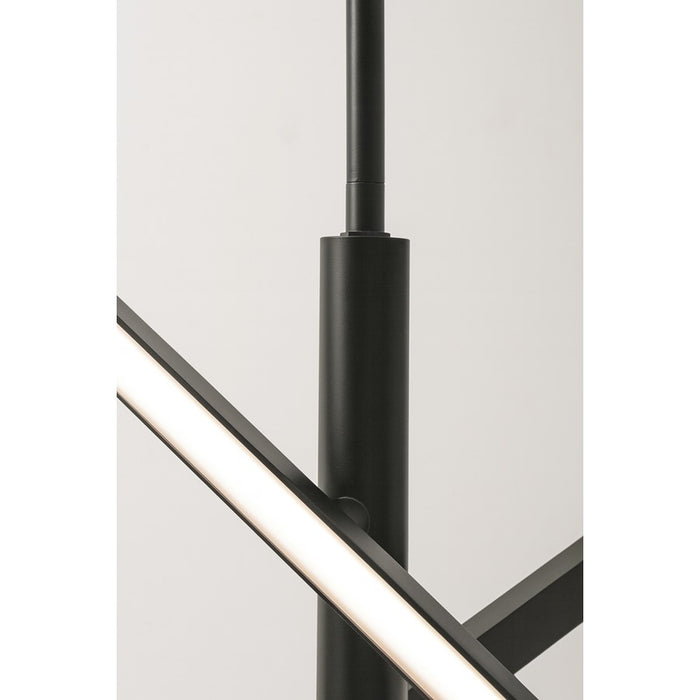 AFX Lighting Knoll 3 Light 48" Pendant, Black/White