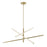 AFX Lighting Knoll 3 Light 48" Pendant, Antique Brass/White - KNOP48LAJUDLB