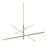 AFX Lighting Knoll 3 Light 48" Pendant, Antique Brass/White
