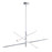 AFX Lighting Knoll 3 Light 48" Pendant, Polished Chrome/White - KNOP48LAJUDPC
