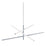 AFX Lighting Knoll 3 Light 48" Pendant, Polished Chrome/White