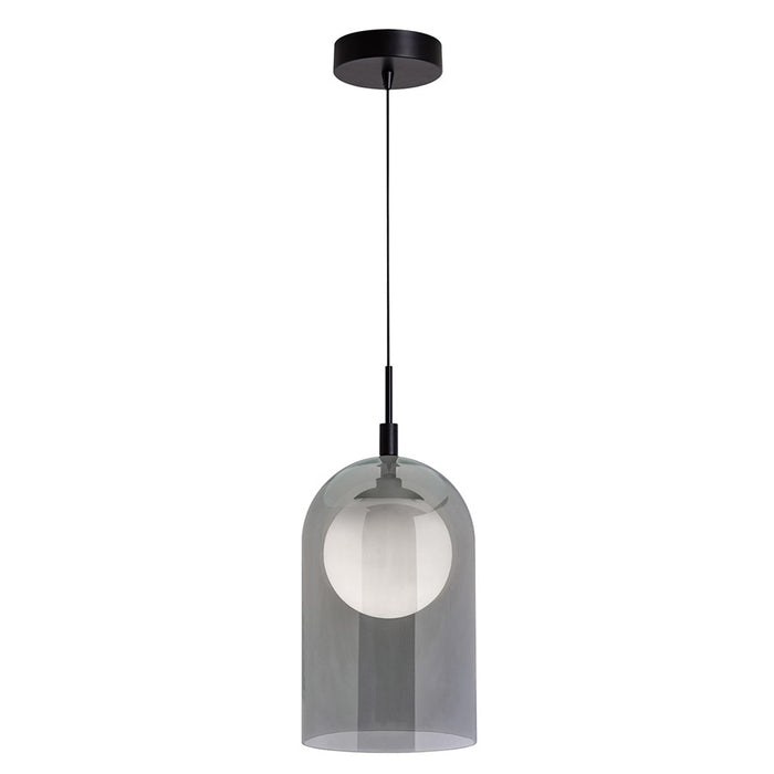 AFX Lighting Kiran 1LT LED 8" Pendant, Brass/3000K, 120V/Smoke