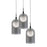 AFX Lighting Kiran 3 Light Round Pendant, Black/Smoke - KRNP08L30D1BKRND3