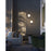 AFX Lighting Kiran 3 Light Round Pendant, Black/Smoke