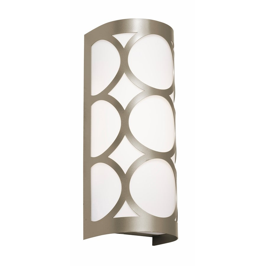 AFX Lighting Lake 2LT 13'' Candelabra Base Sconce, Nickel/White - LAKS0513CBNP