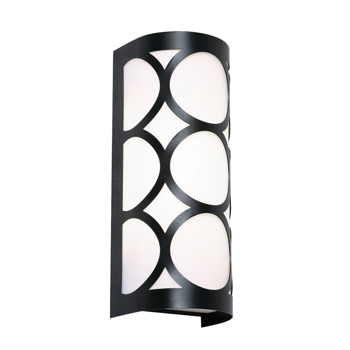 AFX Lighting Lake 1LT 13'' LED Sconce, Black/White - LAKS0513LAJUDBK