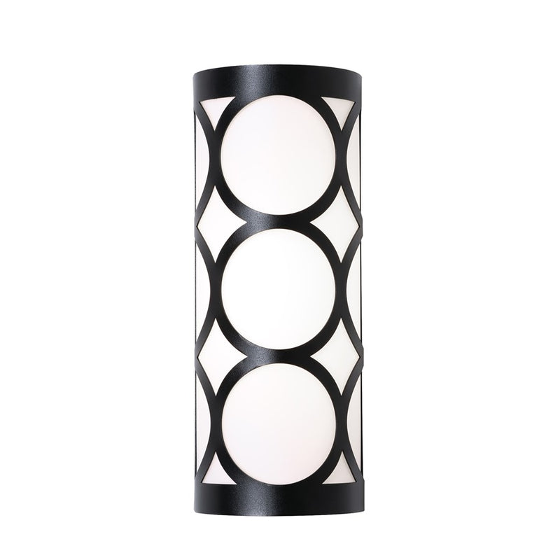 AFX Lighting Lake 1LT 13'' LED Sconce, Black/White