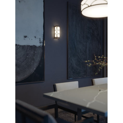 AFX Lighting Lake 1LT 13'' LED Sconce, Black/White