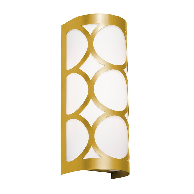 AFX Lighting Lake 1LT 13'' LED Sconce, Gold/White - LAKS0513LAJUDGD