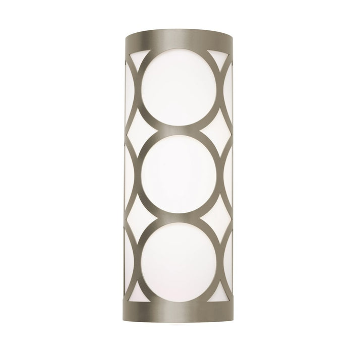 AFX Lighting Lake 1LT 13'' LED Sconce, Painted Nickel/White
