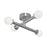 AFX Lighting Lane 4 Light Flush Mount, Satin Nickel/White - LANF20LAJUDSN
