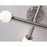 AFX Lighting Lane 4 Light Flush Mount, Satin Nickel/White