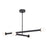 AFX Lighting Lane 4 Light Pendant, Black/White - LANP36LAJUDBK