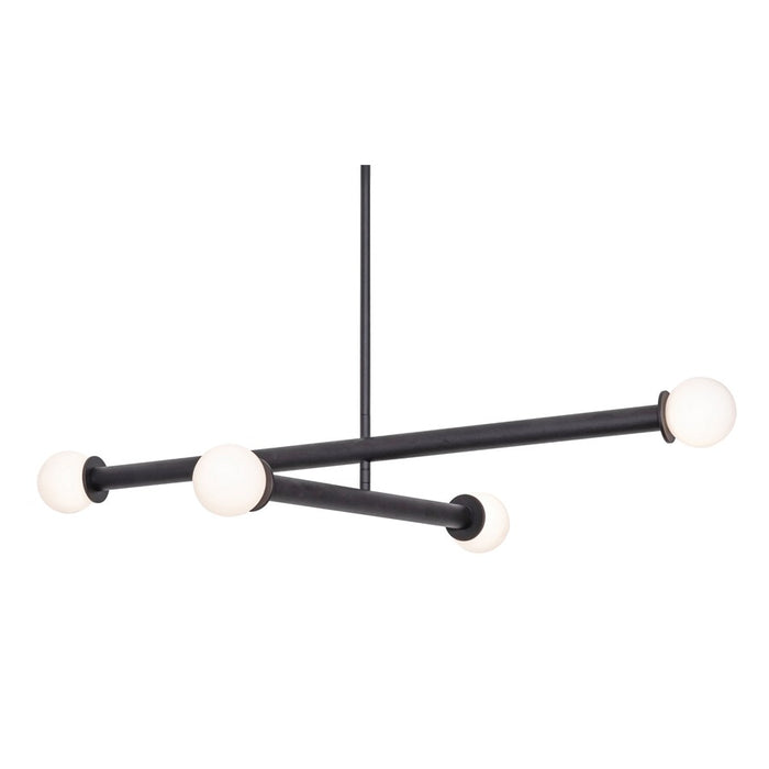 AFX Lighting Lane 4 Light Pendant, Black/White