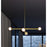 AFX Lighting Lane 4 Light Pendant, Light Antique Brass/White