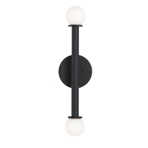 AFX Lighting Lane 2 Light Sconce, Black/White - LANS0620LAJUDBK