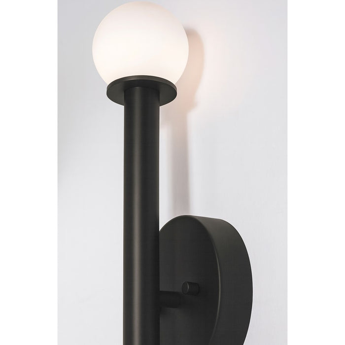 AFX Lighting Lane 2 Light Sconce, Black/White