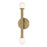 AFX Lighting Lane 2 Light Sconce, Light Antique Brass/White