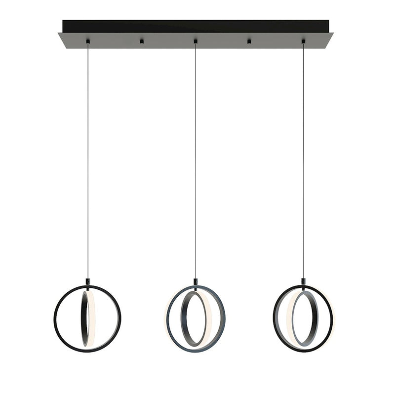 AFX Lighting Lock 3 Light Linear Pendant, 120V