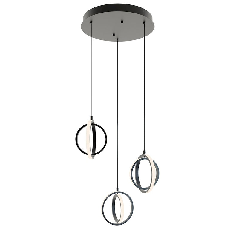 AFX Lighting Lock 3 Light Round Pendant, 120V