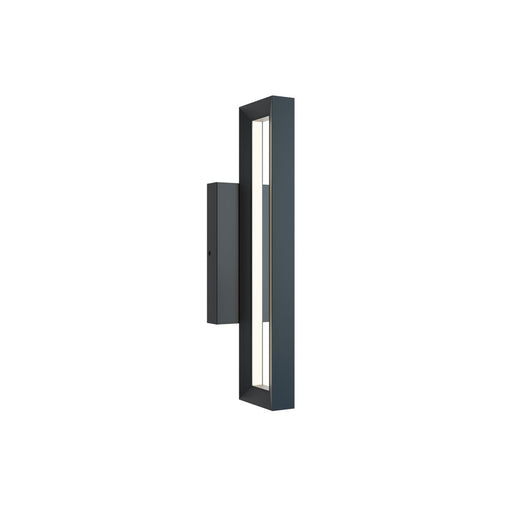 AFX Lighting Liam 2LT 18'' LED Outdoor Sconce, Black/White - LEMW0518LAJUDBK