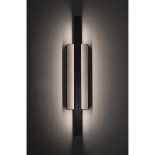 AFX Lighting Liam 2LT 24'' LED Outdoor Sconce, Nickel/White
