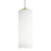 AFX Lighting Leo 1 Light 12'' Med Base Pendant, Brass/White - LEOP0412MBLB