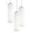 AFX Lighting Leo 3 Light Round Pendant, Antique Brass/White - LEOP0412MBLBRND3