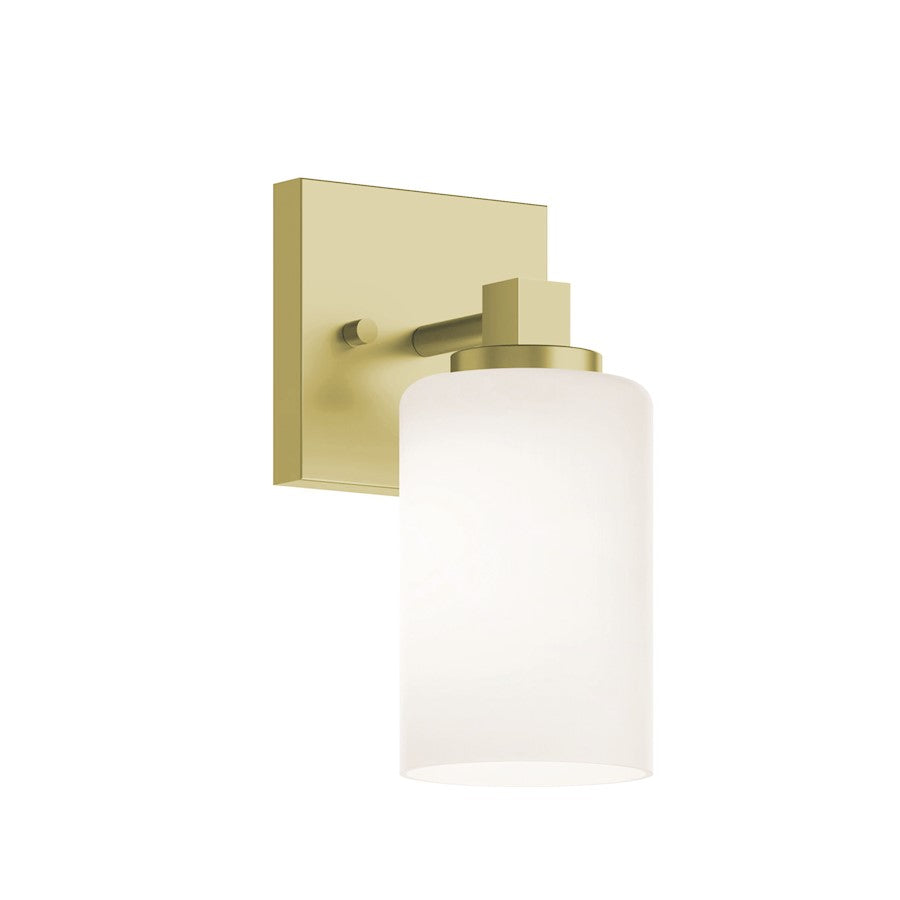 AFX Lighting Leo 1 Light Wall Sconce, Light Antique Brass/Clear - LEOS0509MBLB