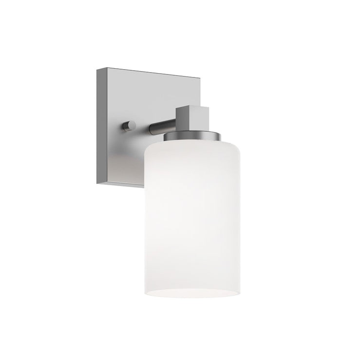 AFX Lighting Leo 1 Light Wall Sconce, Satin Nickel/Clear - LEOS0509MBSN