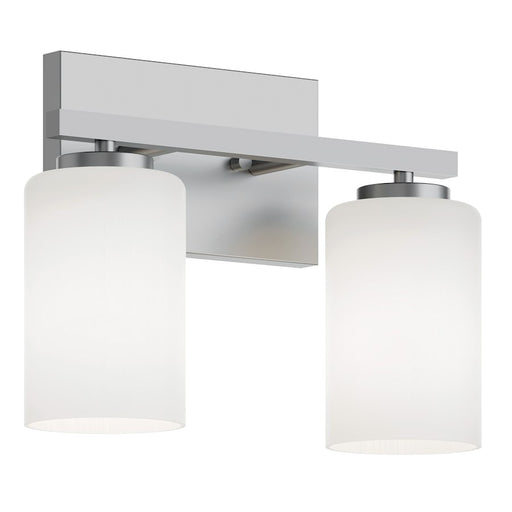 AFX Lighting Leo 2 Light 13" Vanity, Satin Nickel/Clear - LEOV1309MBSN