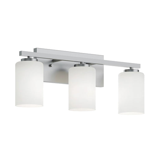 AFX Lighting Leo 3 Light 22" Vanity, Satin Nickel/Clear - LEOV2209MBSN