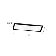 AFX Lighting Lugano 1Lt LED Flush Mount/12"D x 24"W , Nk/Wht