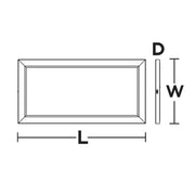 AFX Lighting Lugano 1Lt LED Flush Mount/12"D x 24"W , Nk/Wht