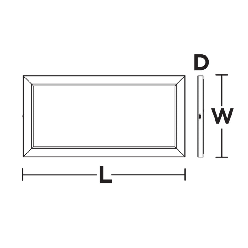 AFX Lighting Lugano 1Lt LED Flush Mount/12"D x 24"W , Nk/Wht