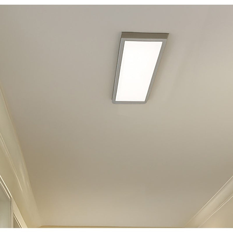 AFX Lighting Lugano 1Lt LED Flush Mount, Nickel/Frosted White