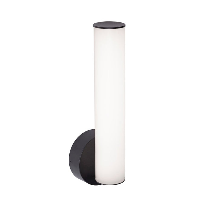 AFX Lighting Leia 1 Light 14" Wall Sconce, Black/Frosted - LIAS0514LAJUDBK